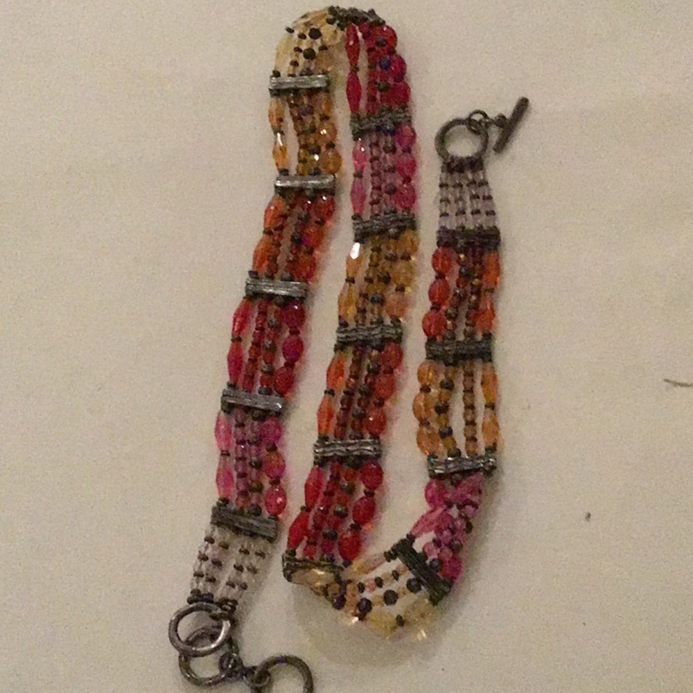 Unique beaded and silver belt.